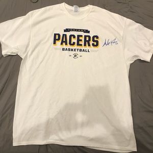 Indiana Pacers shirt signed by Alex Poythress